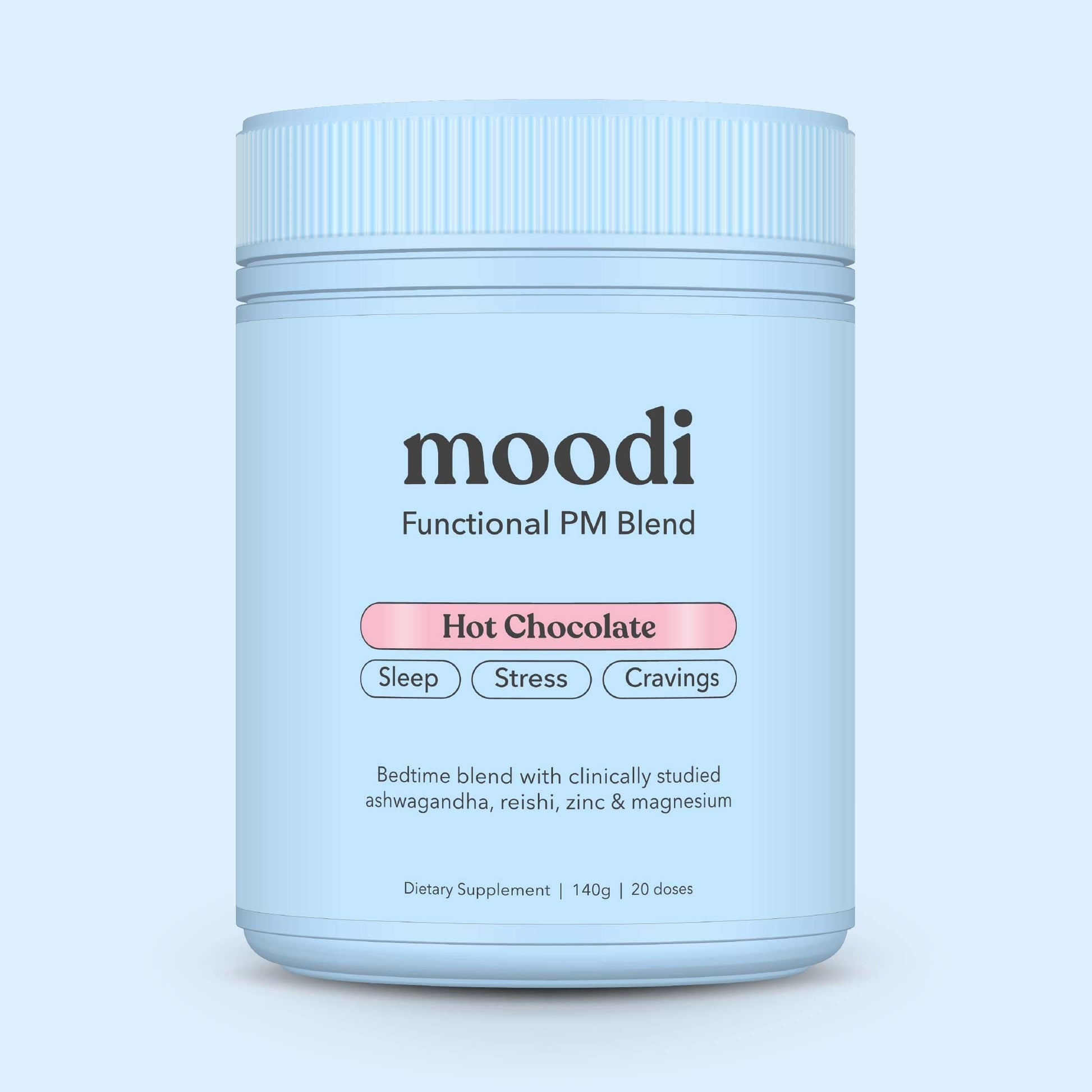 Hot Chocolate - PM Blend - For Sleep, Stress, Cravings - Moodi