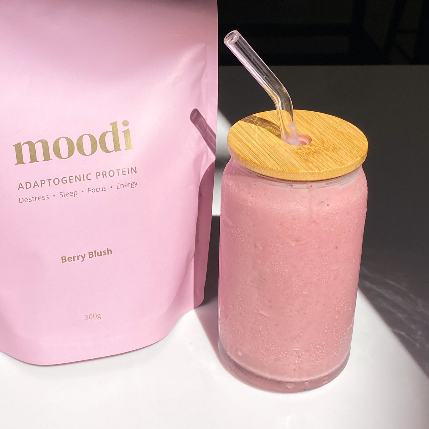 Glass Smoothie Tumbler - Moodi