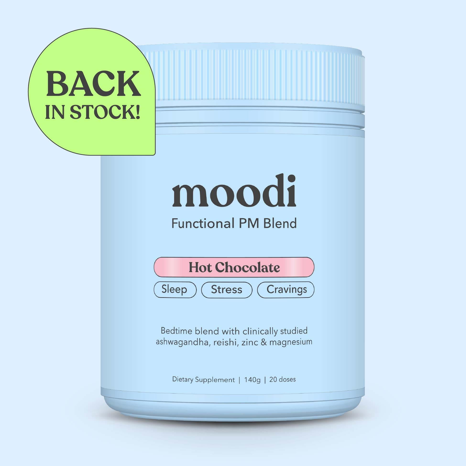 Hot Chocolate - Moodi - Functional PM Blend - Back in stock