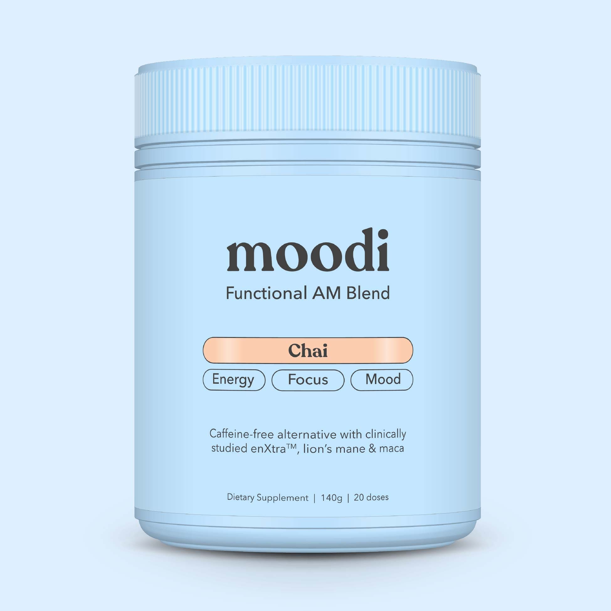 Moodi - Chai - Functional AM Blend - For energy, focus and mood