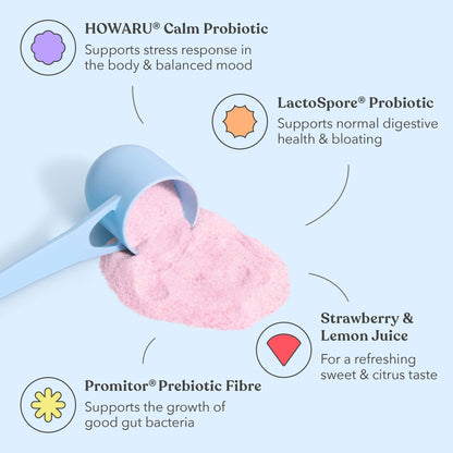 Pink Lemonade - Pre + Probiotic Blend - For Gut, Stress & Mood - Moodi