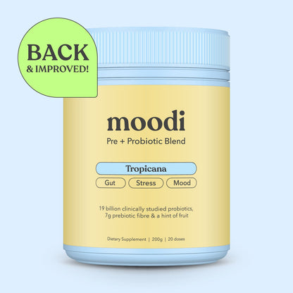 Tropicana - Pre + Probiotic Blend - For Gut, Stress & Mood - Moodi