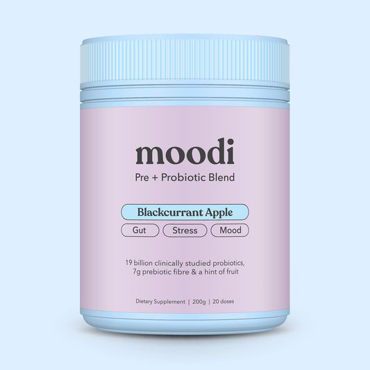 Blackcurrant Apple Pre + Probiotic Blend - Moodi - Gut, Stress, Mood