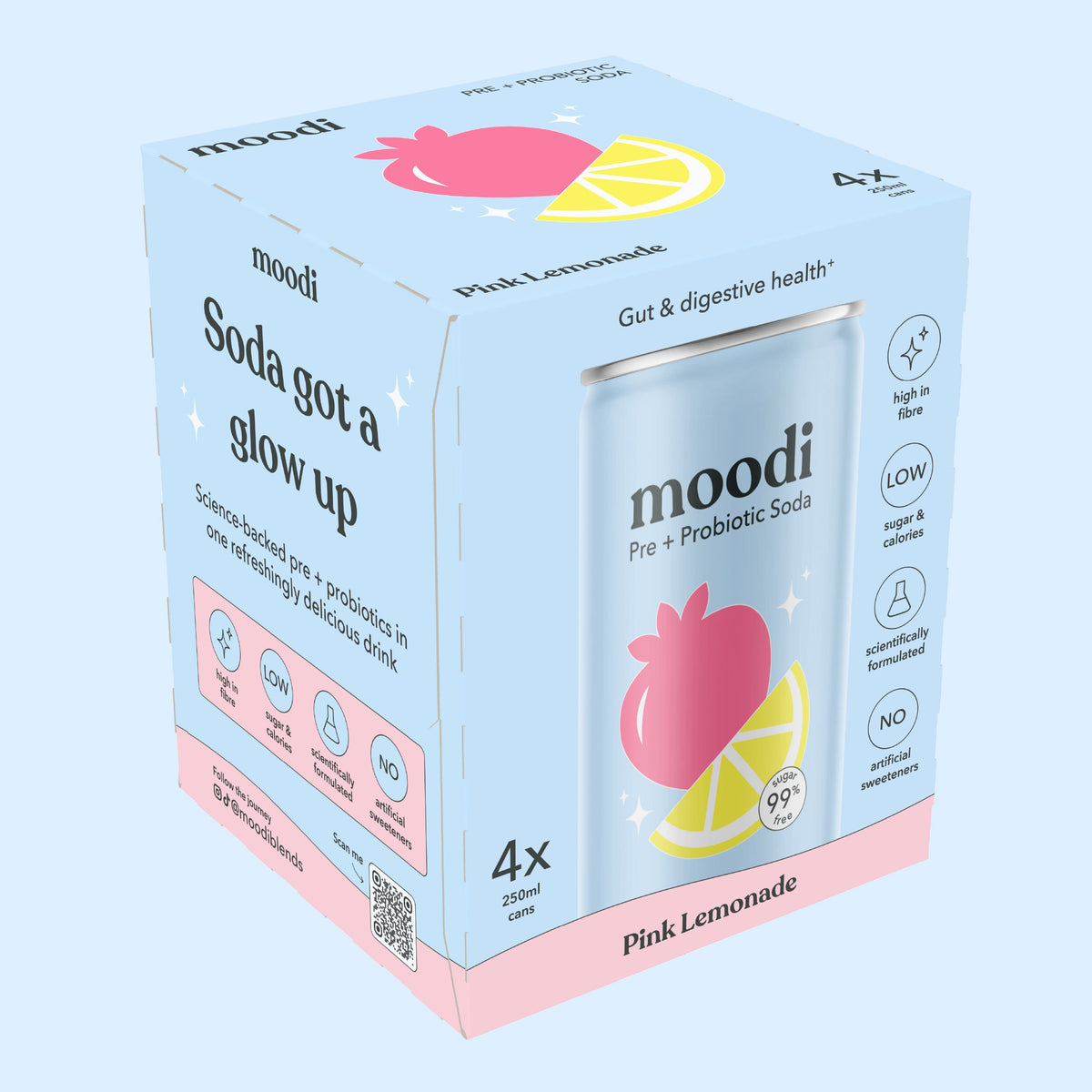 Pre + Probiotic Soda 4 Pack