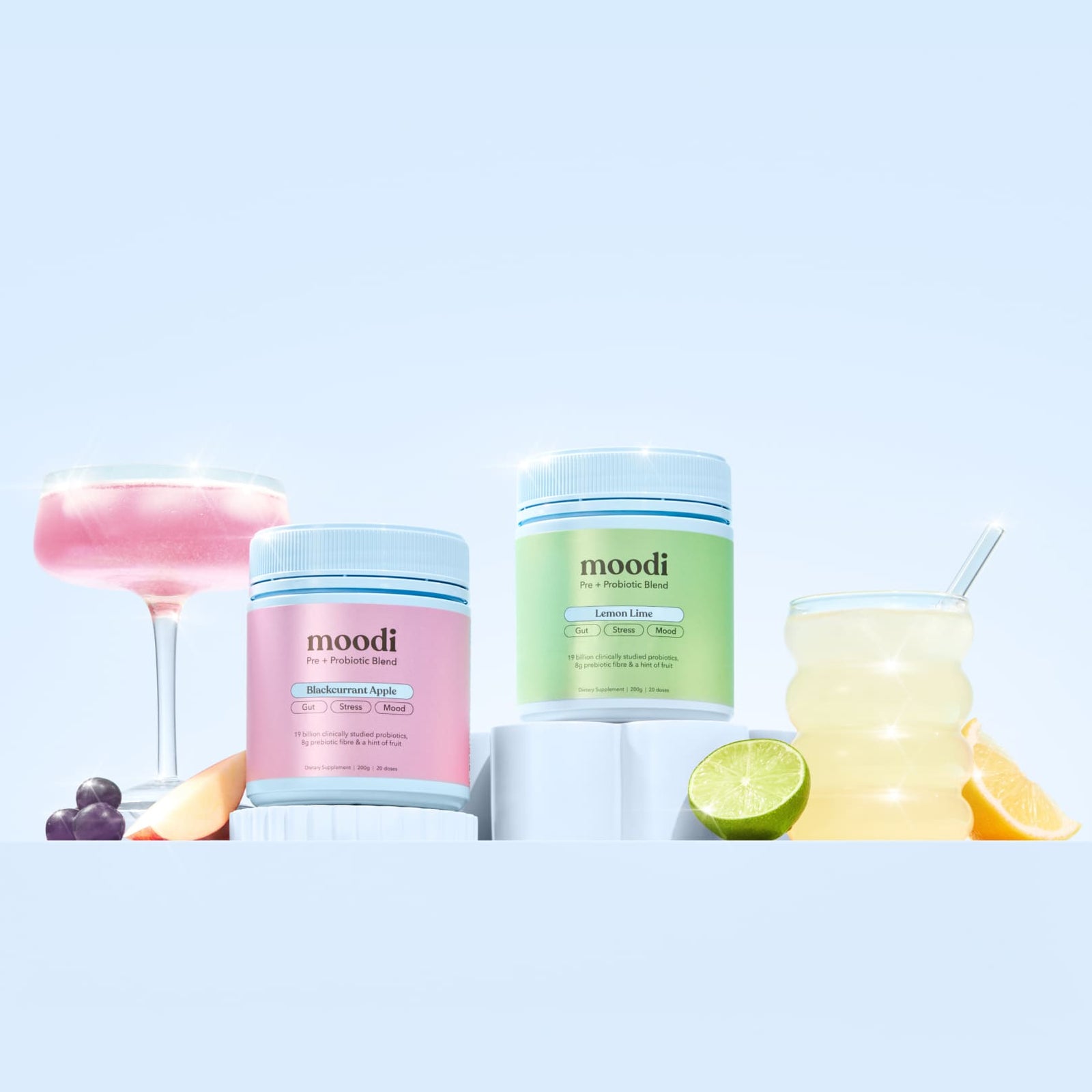 Classic Pre + Probiotic Bundle - For Gut, Stress & Mood - Moodi