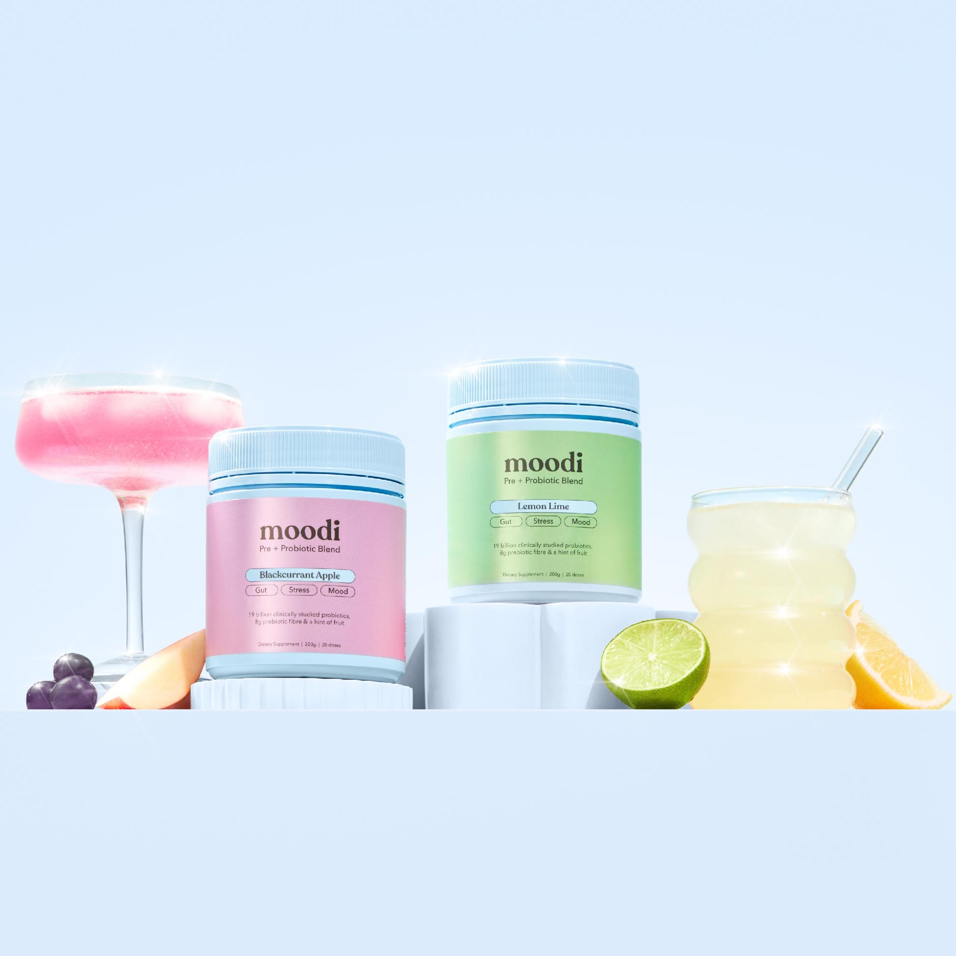 Classic Pre + Probiotic Bundle - For Gut, Stress & Mood - Moodi