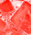 Close-up of iced drink with bubbles