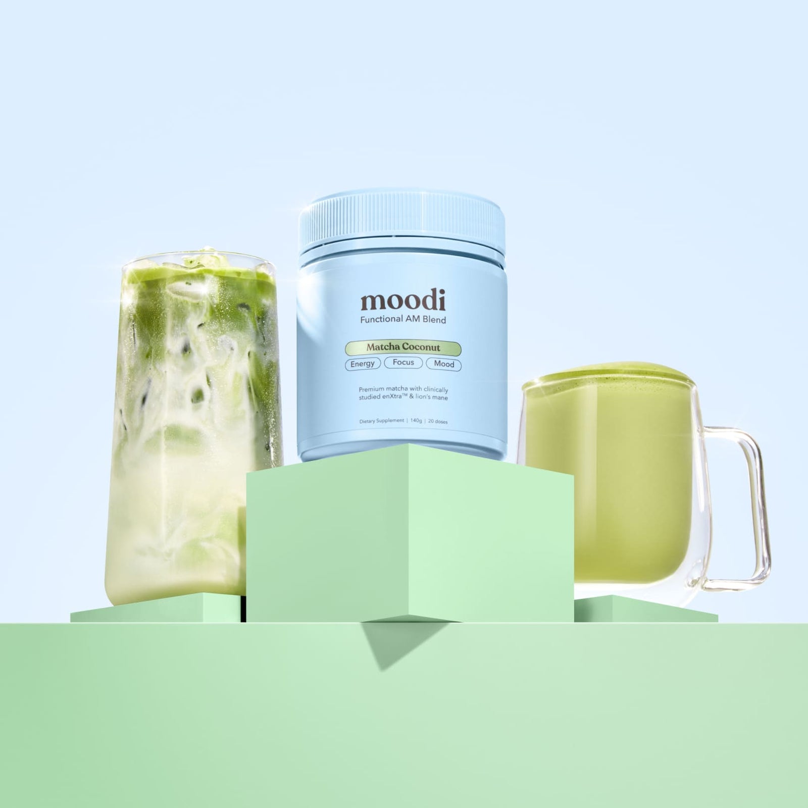 Matcha Coconut - Moodi - Functional AM Blend - For Energy, Focus & Mood