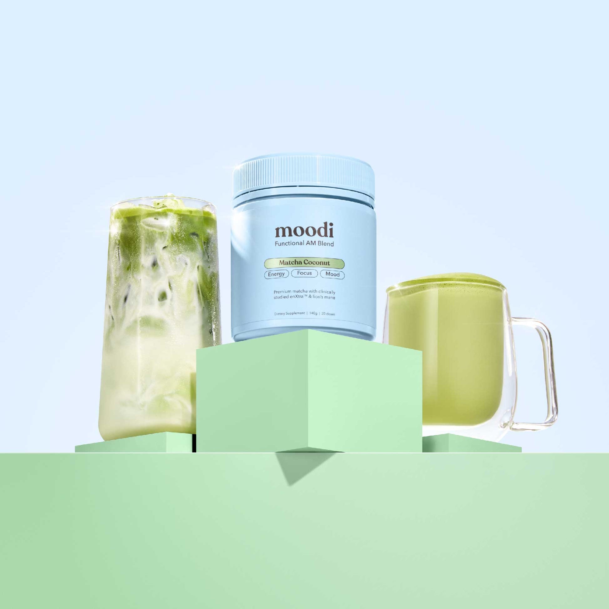 Matcha Coconut - Moodi - Functional AM Blend - For Energy, Focus & Mood