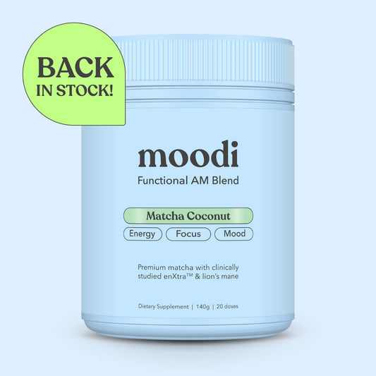 Matcha Coconut - Moodi - Functional AM Blend - For Energy, Focus & Mood - Back in stock