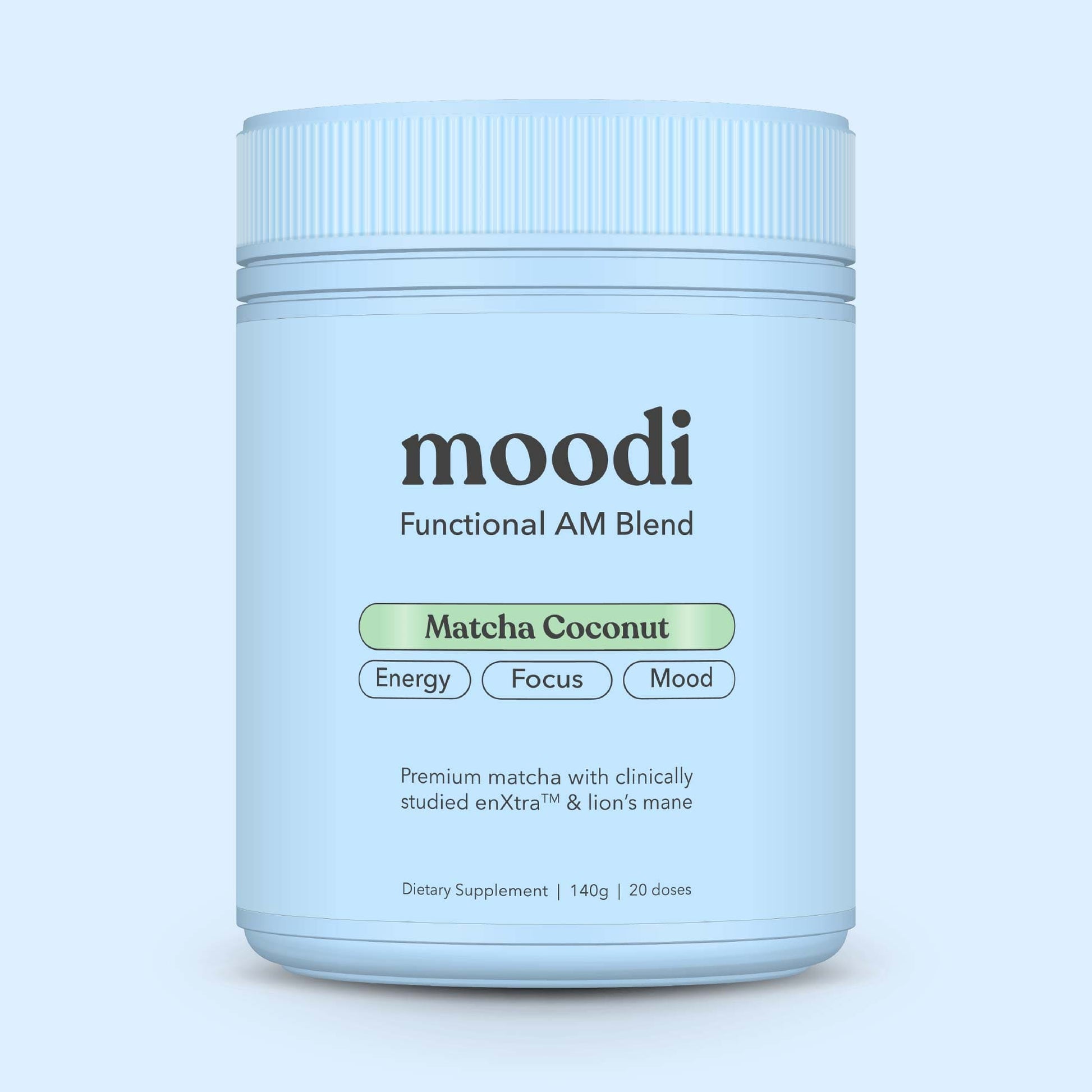 Matcha Coconut - Moodi - Functional AM Blend - For Energy, Focus & Mood