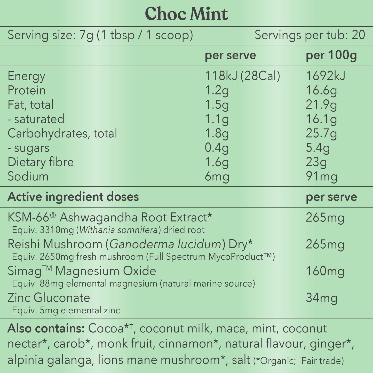 Choc Mint - Moodi