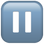 Blue pause button icon
