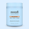Moodi Choc Hazelnut PM Blend with festive edition label on light blue background