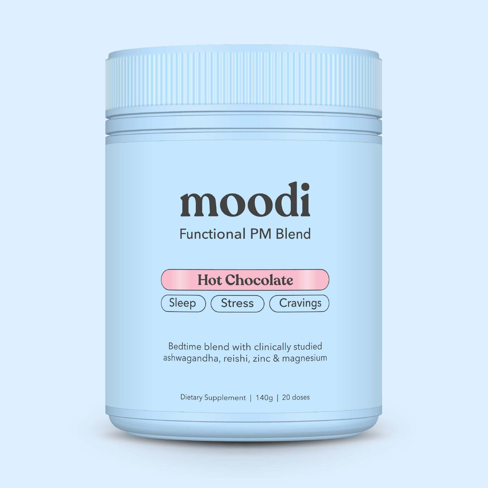 Hot Chocolate - PM Blend - For Sleep, Stress, Cravings - Moodi