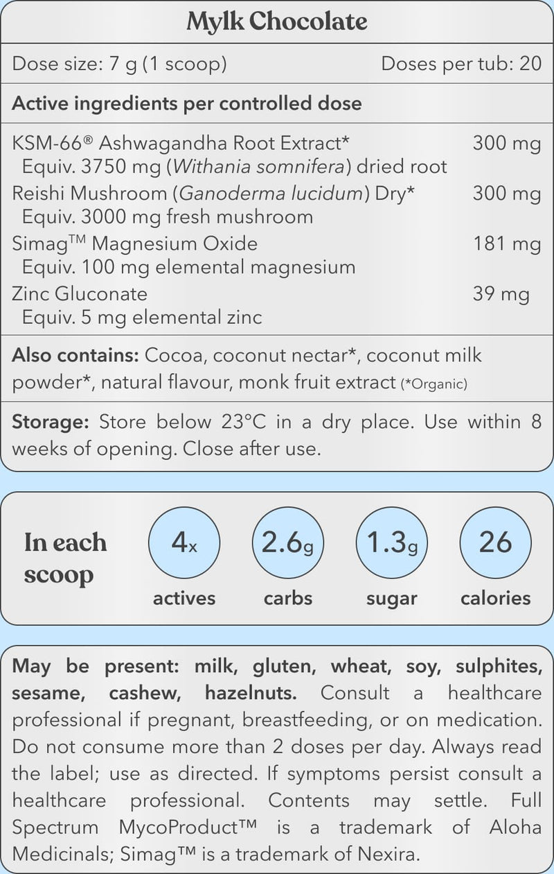 Mylk Table Mylk Chocolate | PM Blend | Support Sleep, Stress, Cravings – Moodi