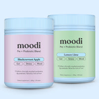 Classic Pre + Probiotic Bundle - For Gut, Stress & Mood - Moodi