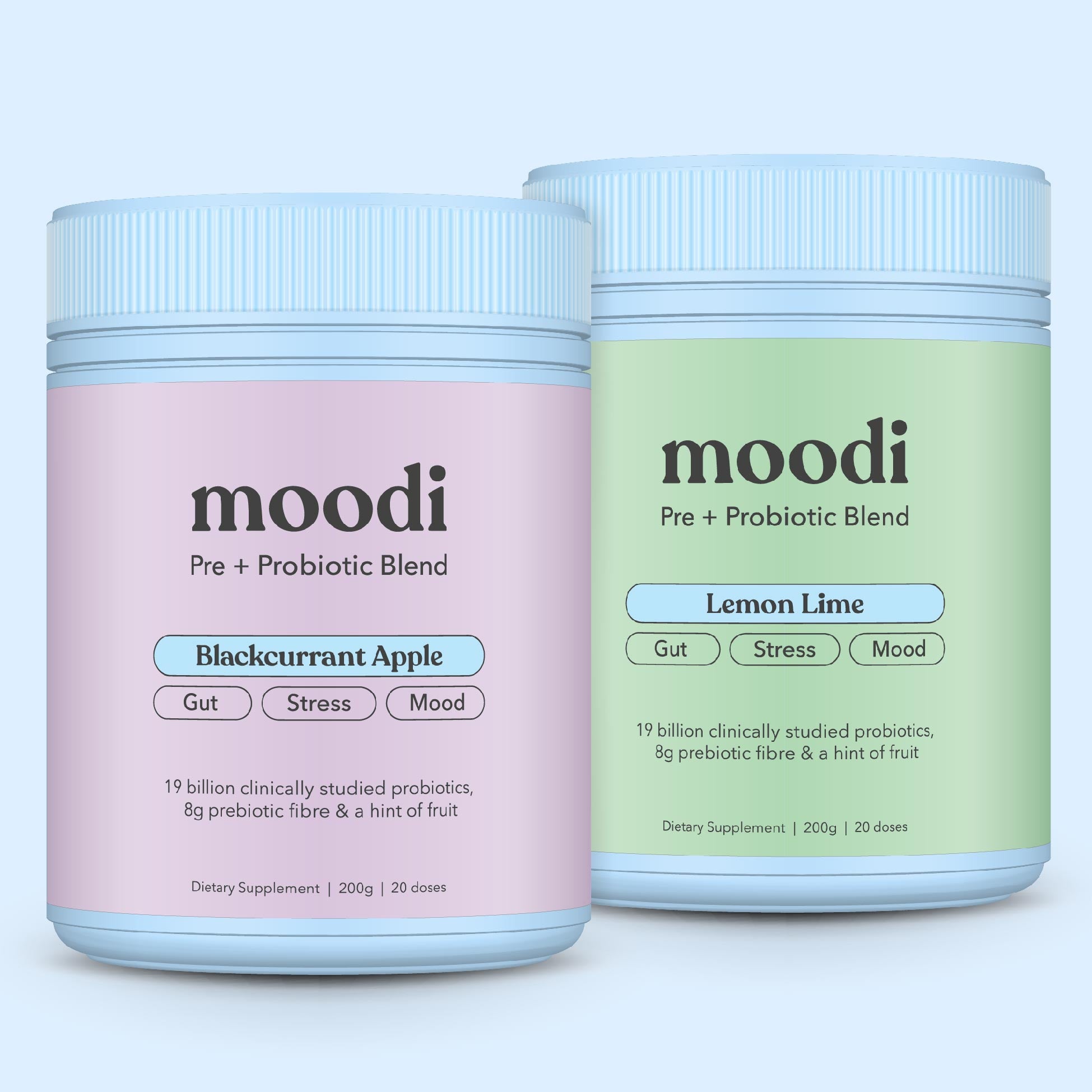 Classic Pre + Probiotic Bundle - For Gut, Stress & Mood - Moodi