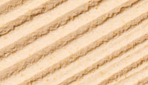 Close up shot of a light brown powder.
