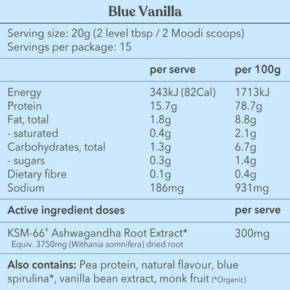 Blue Vanilla - Functional Protein - Moodi