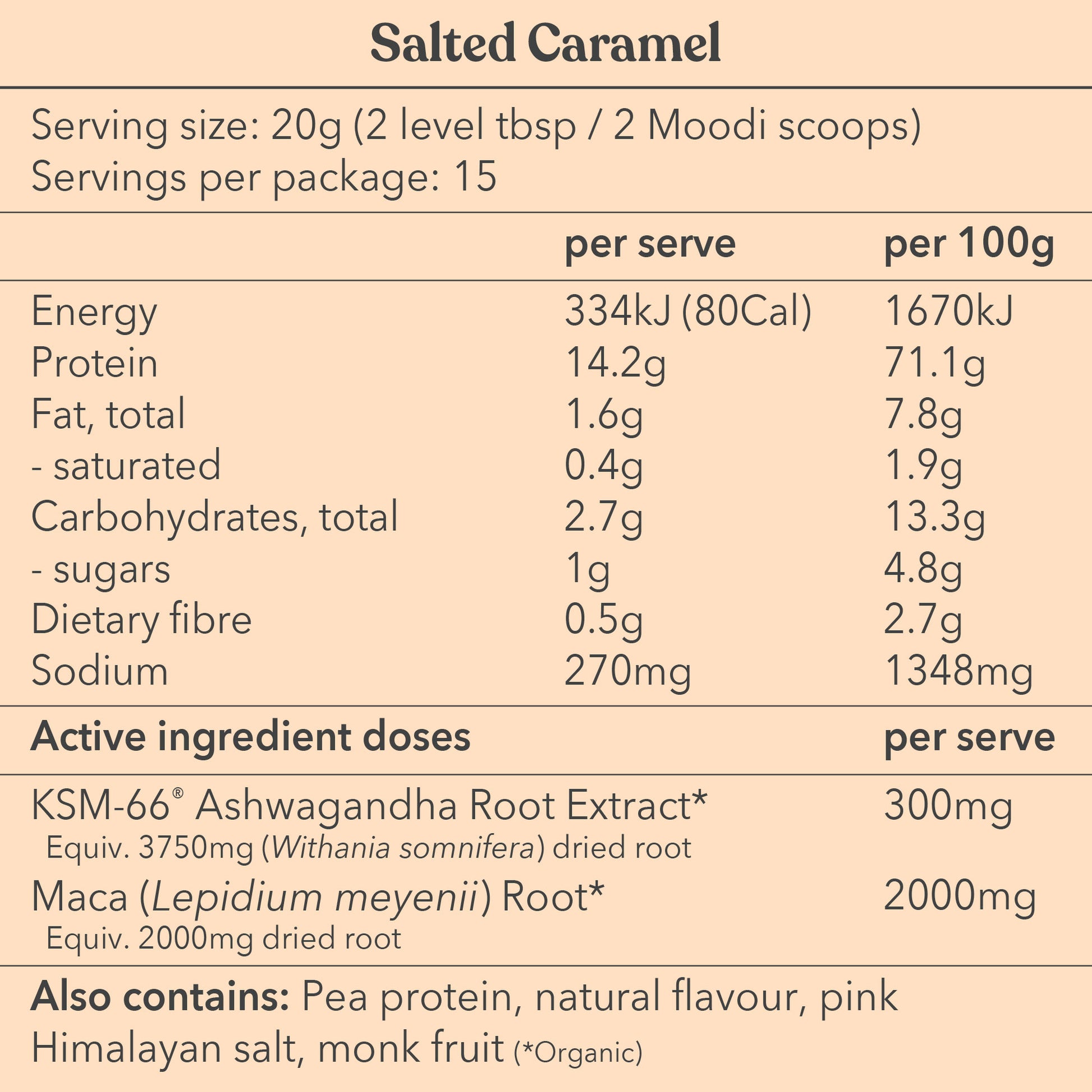 Salted Caramel - Moodi - Functional Protein