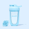 Light blue Moodi shaker with shaker ball
