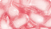 Close-up of ice cubes in sparkling Moodi drink with visible bubbles