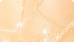 Close-up of ice cubes in sparkling Moodi drink with visible bubbles