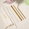 GOLDEN REUSABLE STRAW SET - Moodi