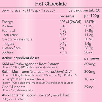 Hot Chocolate - Moodi - Functional Latte